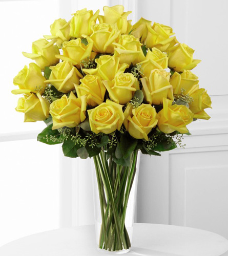 Premium Yellow Rose Arrangement