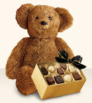 Large Bear with Boxed Chocolates